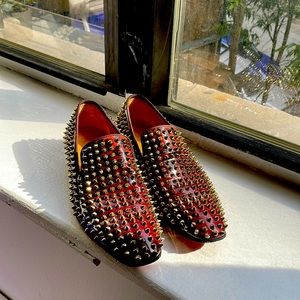 Great condition Christian Louboutin Men's Dandelion spike Loafers size 41.5